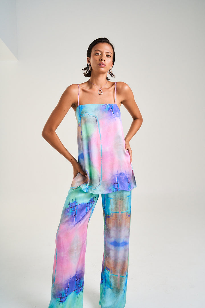 SUMMI SUMMI Womens Tunic Top in H20 Print