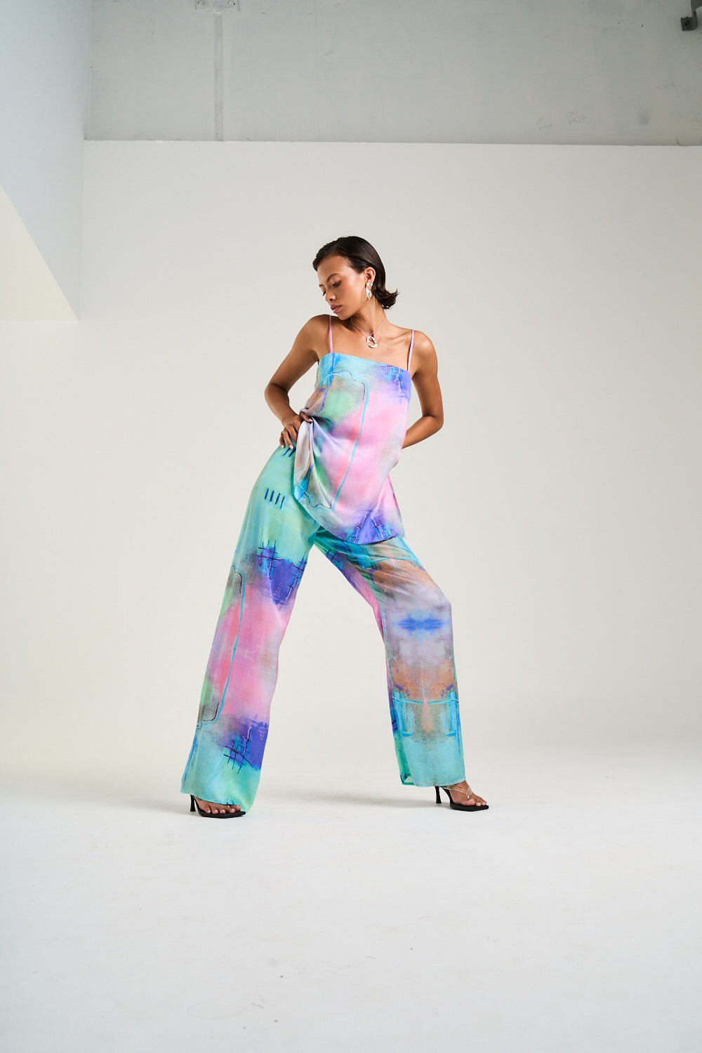 SUMMI SUMMI Womens Tunic Top in H20 Print