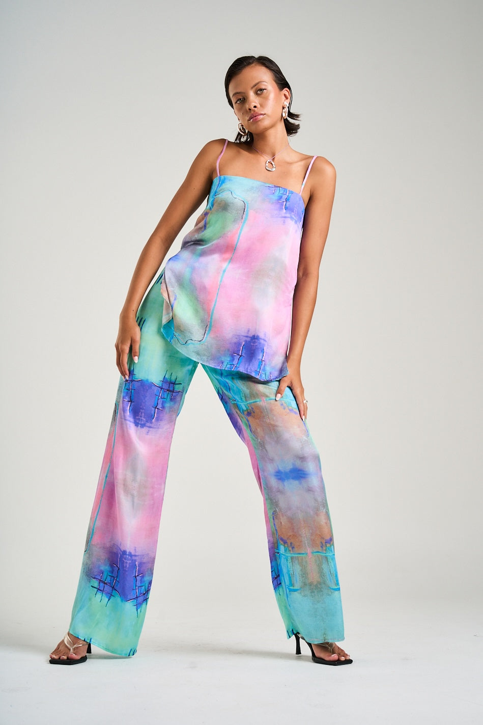 SUMMI SUMMI Womens Tunic Top in H20 Print