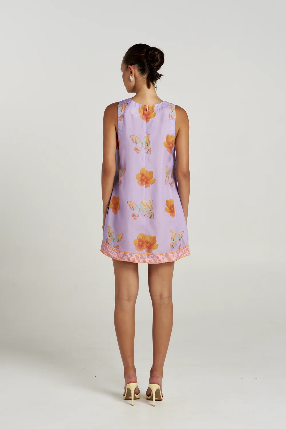 SUMMI SUMMI Womens V Shift Dress in Reverie Lilac Floral