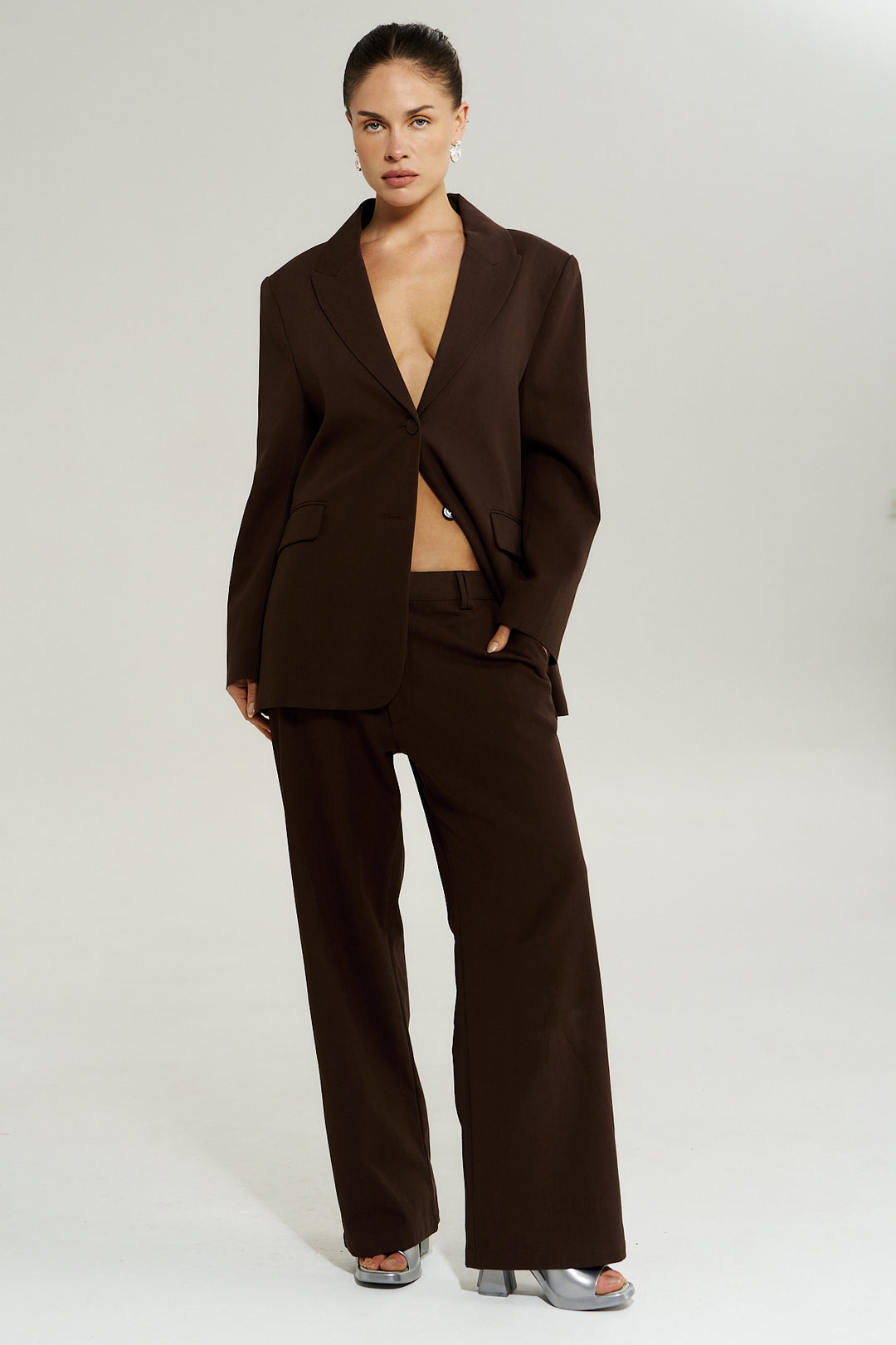 SUMMI SUMMI Womens Vegan Suede Jacket in Syrah, WOMENS COATS & JACKETS, SUMMI SUMMI, Elwood 101