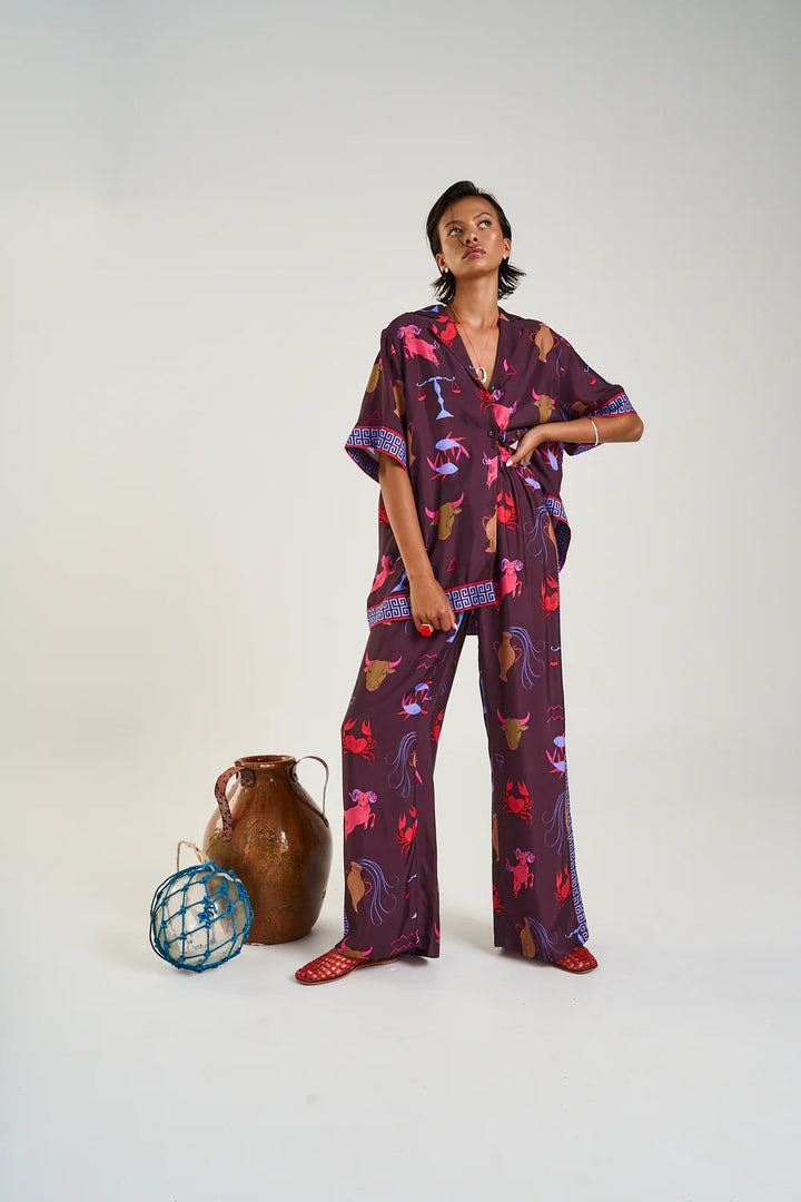 SUMMI SUMMI Womens Wide Leg Pant Zodiac