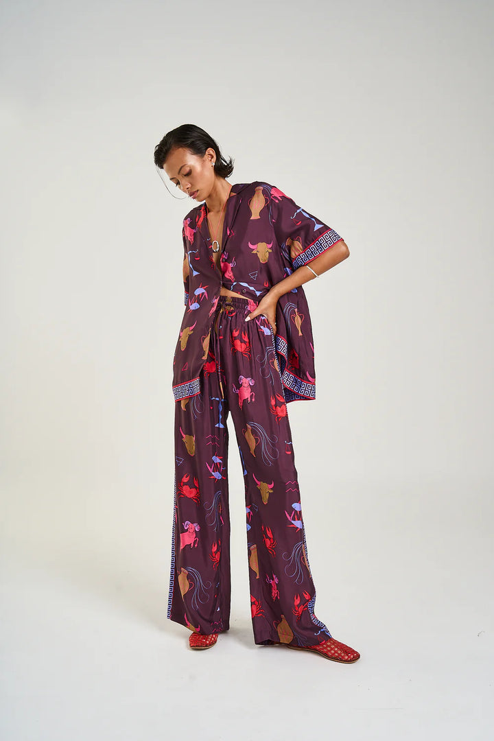 SUMMI SUMMI Womens Wide Leg Pant Zodiac