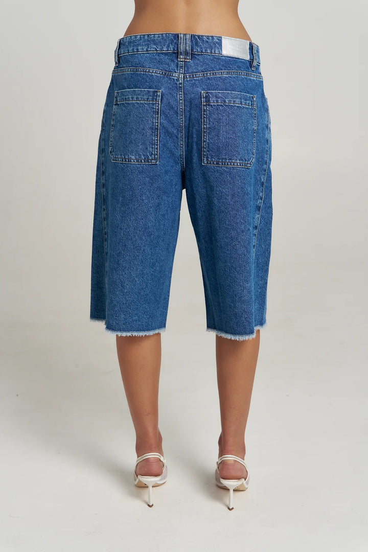 SUMMI SUMMI Womens Copenhagen Denim Shorts in Bleu