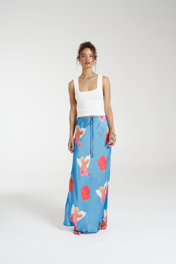 SUMMI SUMMI Womens Maxi Bias Skirt - Capulet, WOMENS SKIRTS, SUMMI SUMMI, Elwood 101