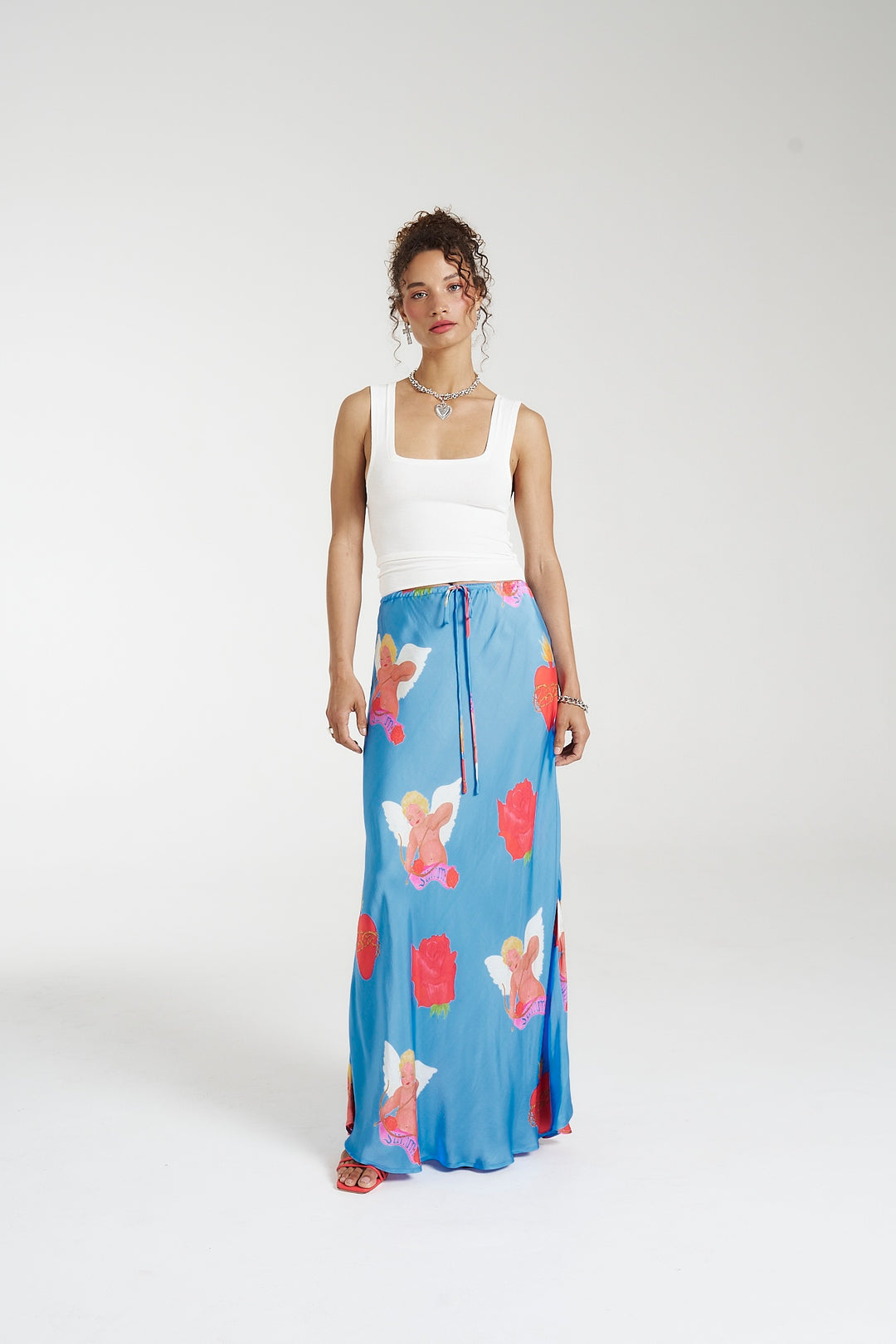 SUMMI SUMMI Womens Maxi Bias Skirt - Capulet, WOMENS SKIRTS, SUMMI SUMMI, Elwood 101