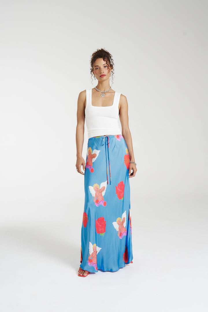 SUMMI SUMMI Womens Maxi Bias Skirt - Capulet, WOMENS SKIRTS, SUMMI SUMMI, Elwood 101