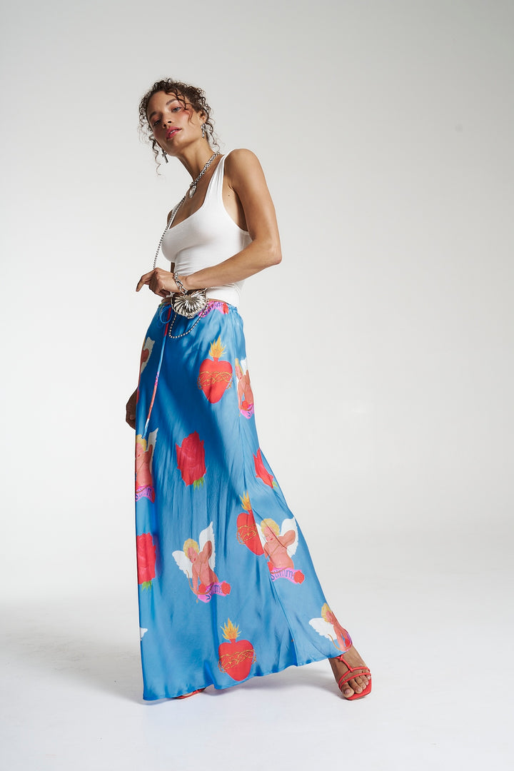 SUMMI SUMMI Womens Maxi Bias Skirt - Capulet, WOMENS SKIRTS, SUMMI SUMMI, Elwood 101