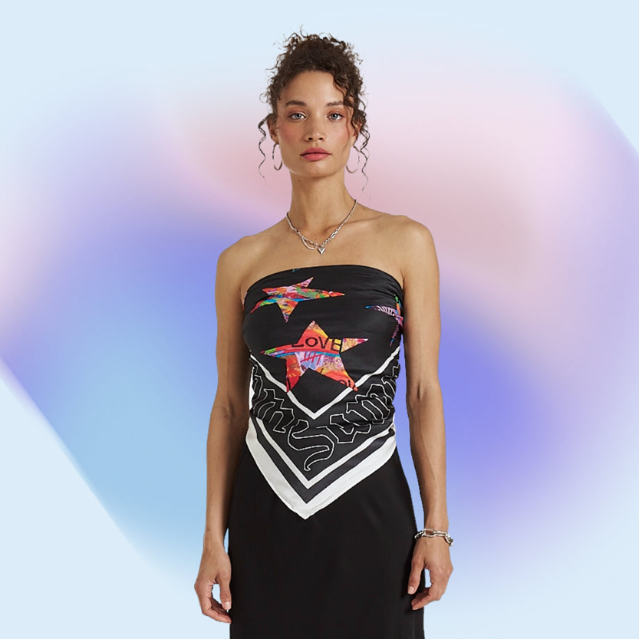 SUMMI SUMMI Womens Scarf - Star X Lovers, WOMENS TOPS & SHIRTS, SUMMI SUMMI, Elwood 101
