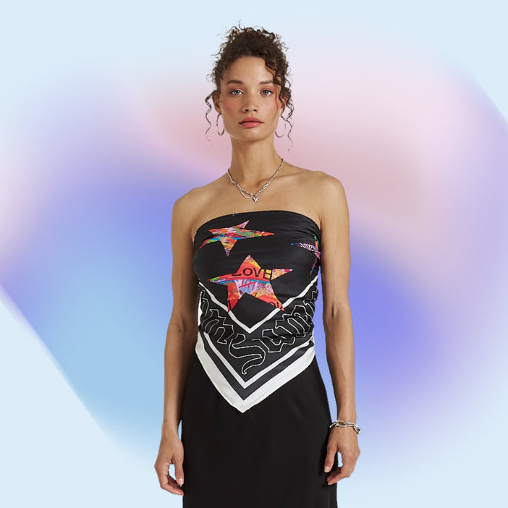 SUMMI SUMMI Womens Scarf - Star X Lovers, WOMENS TOPS & SHIRTS, SUMMI SUMMI, Elwood 101