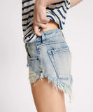 ONE TEASPOON Womens Salty Dukes Low Waist Denim Shorts - Blue, WOMENS SHORTS, OneTeaspoon, Elwood 101