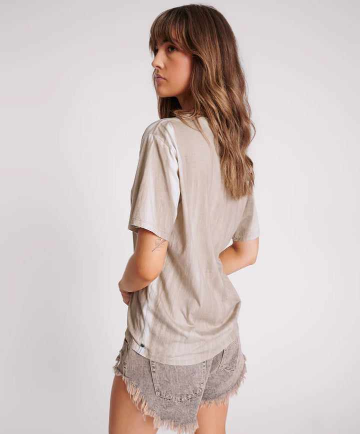 ONE TEASPOON Womens Skull and Bones Boyfriend Tee - Stone, WOMENS TEES & TANKS, OneTeaspoon, Elwood 101