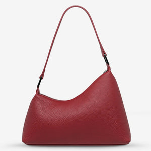 STATUS ANXIETY Womens Reverie Leather Bag Rouge