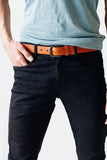 Status Anxiety MENS CITIZEN LEATHER BELT TAN M-L, , Elwood 101, Elwood 101