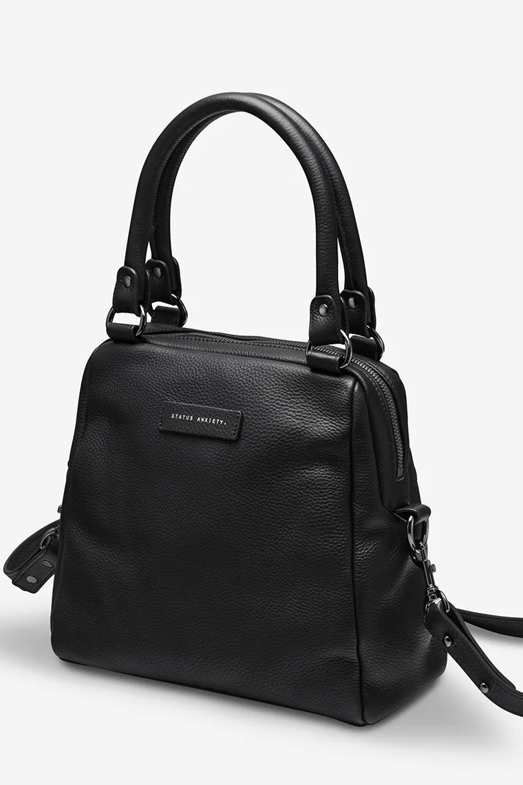 Status Anxiety WOMENS LAST MOUNTAINS LEATHER BAG BLACK, WOMENS BAGS & CLUTCHES, STATUS ANXIETY, Elwood 101