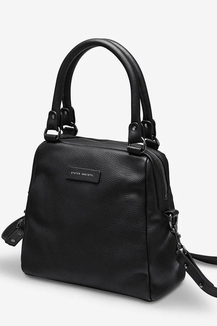 Status Anxiety WOMENS LAST MOUNTAINS LEATHER BAG BLACK, WOMENS BAGS & CLUTCHES, STATUS ANXIETY, Elwood 101