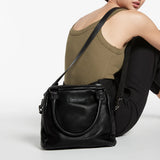 Status Anxiety WOMENS LAST MOUNTAINS LEATHER BAG BLACK, WOMENS BAGS & CLUTCHES, STATUS ANXIETY, Elwood 101