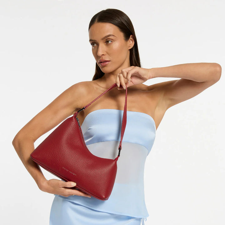 STATUS ANXIETY Womens Reverie Leather Bag Rouge, WOMENS BAGS & CLUTCHES, STATUS ANXIETY, Elwood 101