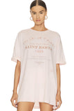 THE LAUNDRY ROOM Womens Saint Barth 89 Oversized Tee - Blush Pink, WOMENS TEES & TANKS, THE LAUNDRY ROOM, Elwood 101
