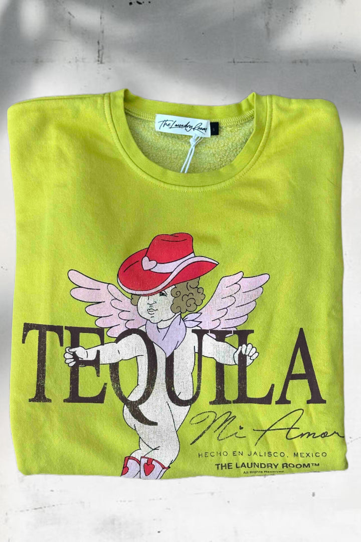 THE LAUNDRY ROOM Womens Tequila Mi Amor Jump Jumper - Vintage Neon Yello, WOMENS KNITS & SWEATERS, THE LAUNDRY ROOM, Elwood 101