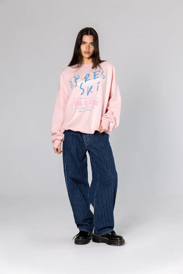 THE LAUNDRY ROOM Womens Apres Ski Savoie France Jump Jumper - Blush Pink, WOMENS KNITS & SWEATERS, THE LAUNDRY ROOM, Elwood 101
