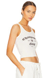 THE LAUNDRY ROOM Womens Champagne Gang Rib Tank - White, WOMENS TEES & TANKS, THE LAUNDRY ROOM, Elwood 101