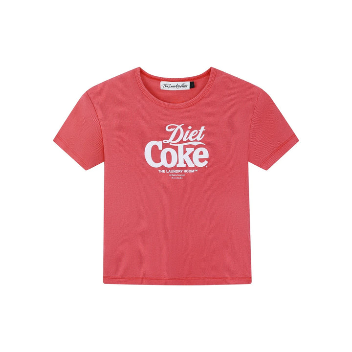THE LAUNDRY ROOM Womens Diet Coke 94 Baby Tee in Vintage Red, WOMENS TEES & TANKS, THE LAUNDRY ROOM, Elwood 101