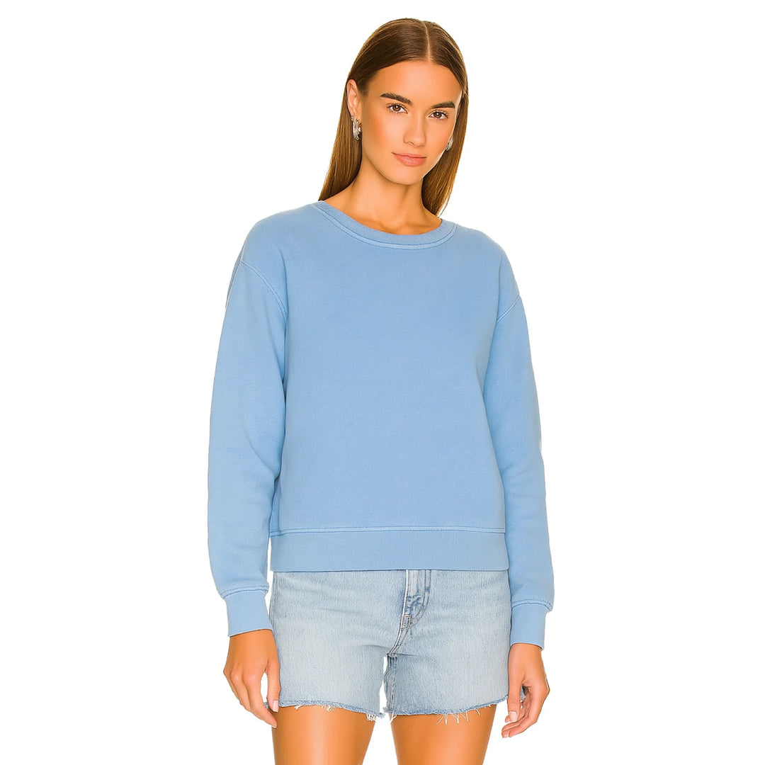 THE LAUNDRY ROOM Womens Essentials Crew Neck Sweater in Chambray Blue, WOMENS KNITS & SWEATERS, THE LAUNDRY ROOM, Elwood 101