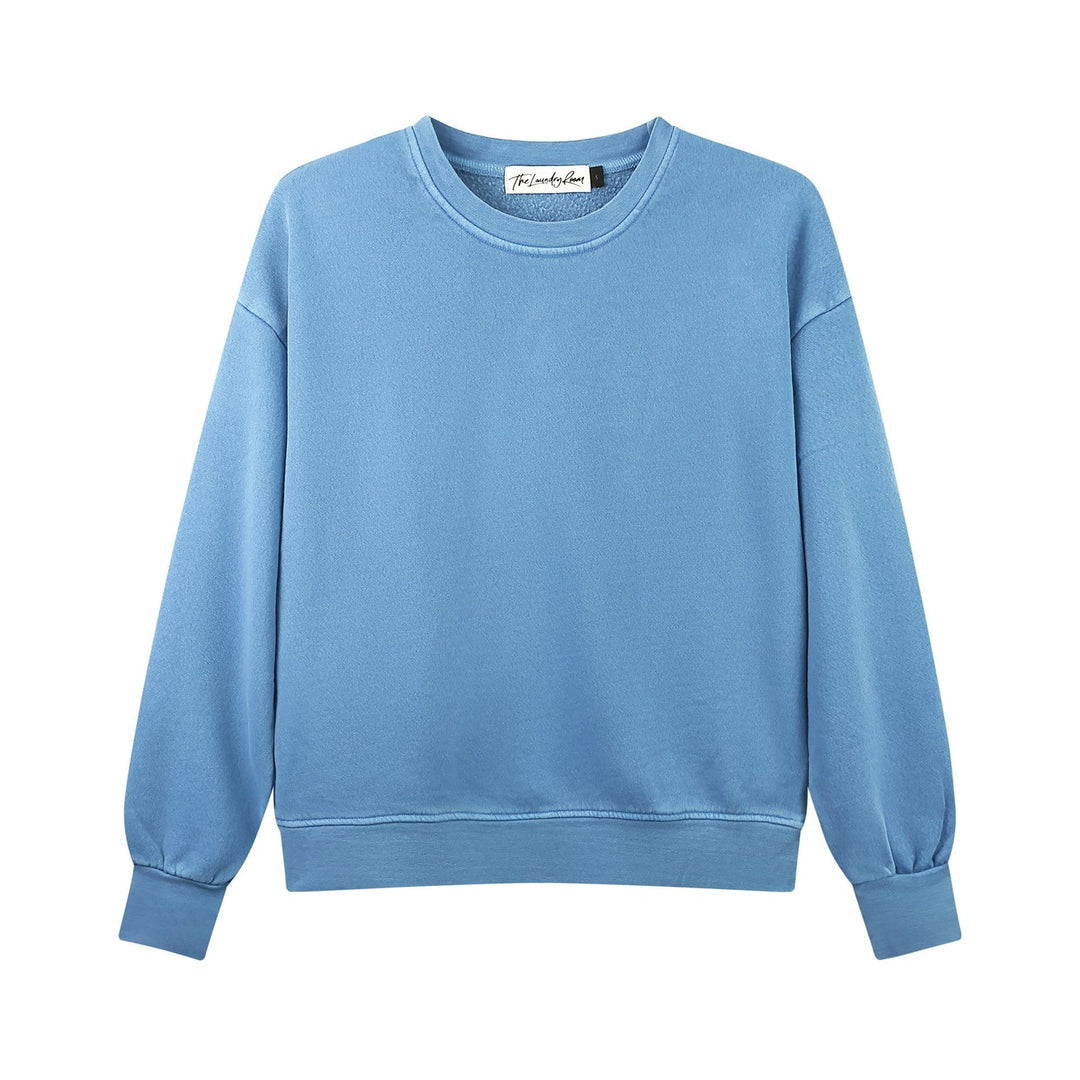 THE LAUNDRY ROOM Womens Essentials Crew Neck Sweater in Chambray Blue, WOMENS KNITS & SWEATERS, THE LAUNDRY ROOM, Elwood 101