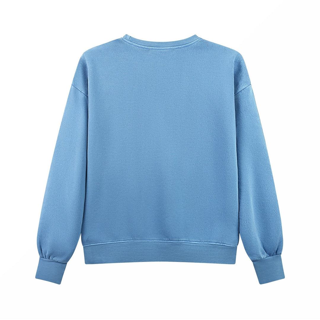 THE LAUNDRY ROOM Womens Essentials Crew Neck Sweater in Chambray Blue, WOMENS KNITS & SWEATERS, THE LAUNDRY ROOM, Elwood 101