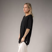 THE LAUNDRY ROOM Womens Essentials Oversized Tee in Black