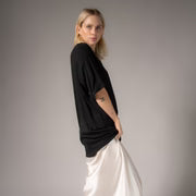 THE LAUNDRY ROOM Womens Essentials Oversized Tee in Black