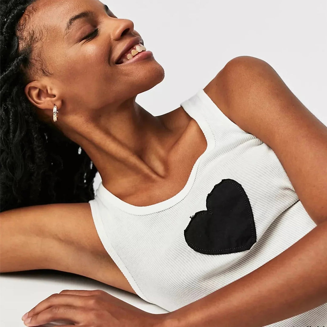 THE LAUNDRY ROOM Womens Infinite Love Rib Tank in White