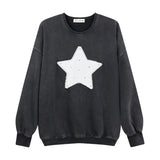 THE LAUNDRY ROOM Womens Rhinestone Star Jump Jumper - Black Snow, WOMENS KNITS & SWEATERS, THE LAUNDRY ROOM, Elwood 101