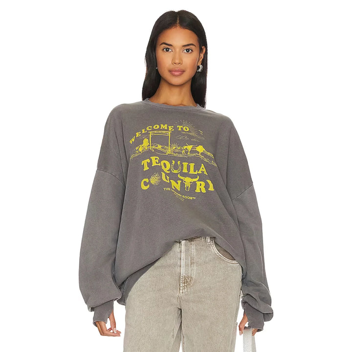 THE LAUNDRY ROOM Womens Tequila Country Jump Jumper - Gravity Grey, WOMENS KNITS & SWEATERS, THE LAUNDRY ROOM, Elwood 101