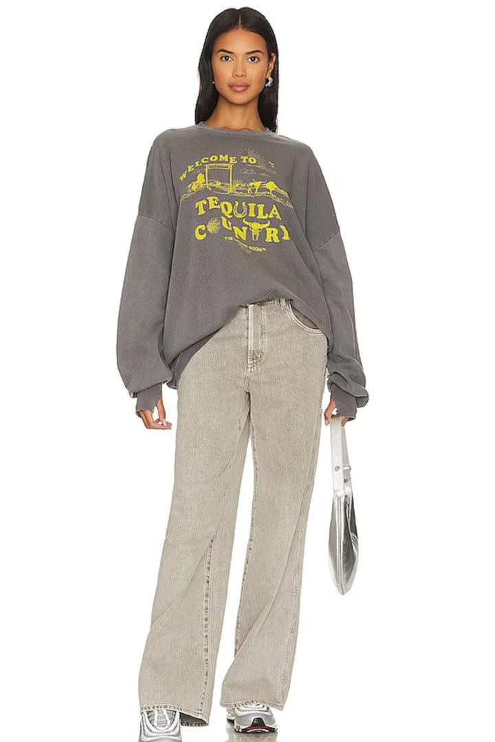 THE LAUNDRY ROOM Womens Tequila Country Jump Jumper - Gravity Grey, WOMENS KNITS & SWEATERS, THE LAUNDRY ROOM, Elwood 101