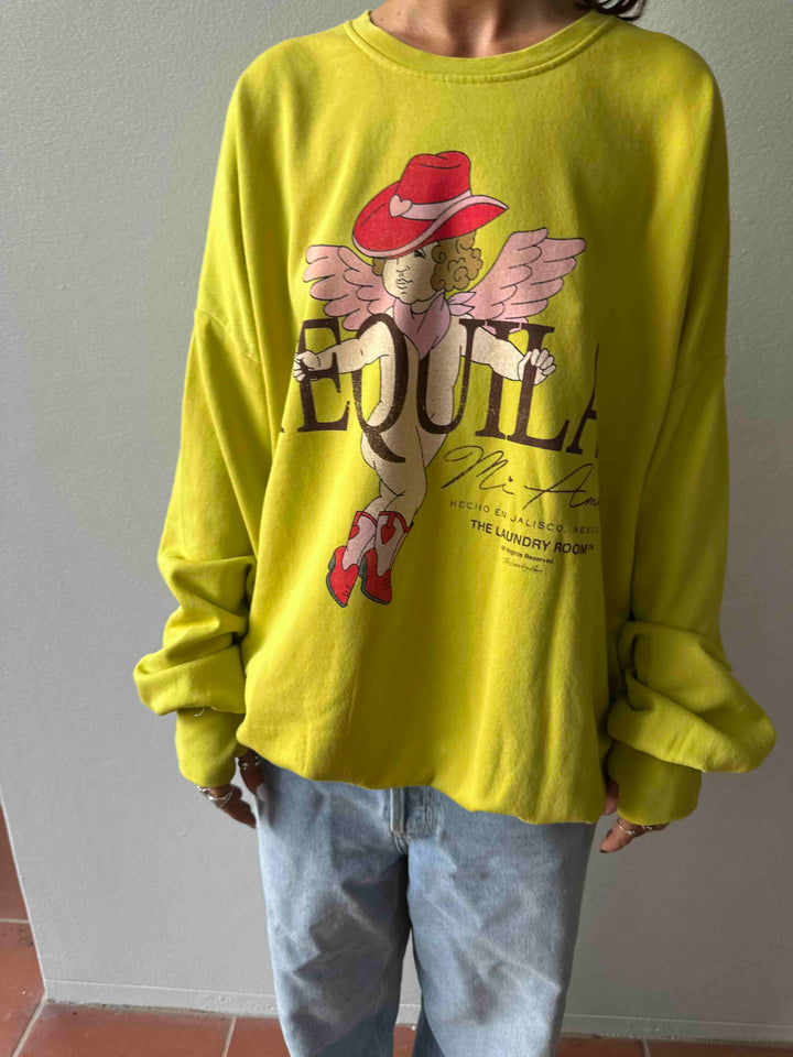 THE LAUNDRY ROOM Womens Tequila Mi Amor Jump Jumper - Vintage Neon Yello, WOMENS KNITS & SWEATERS, THE LAUNDRY ROOM, Elwood 101