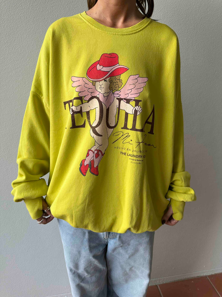 THE LAUNDRY ROOM Womens Tequila Mi Amor Jump Jumper - Vintage Neon Yello, WOMENS KNITS & SWEATERS, THE LAUNDRY ROOM, Elwood 101
