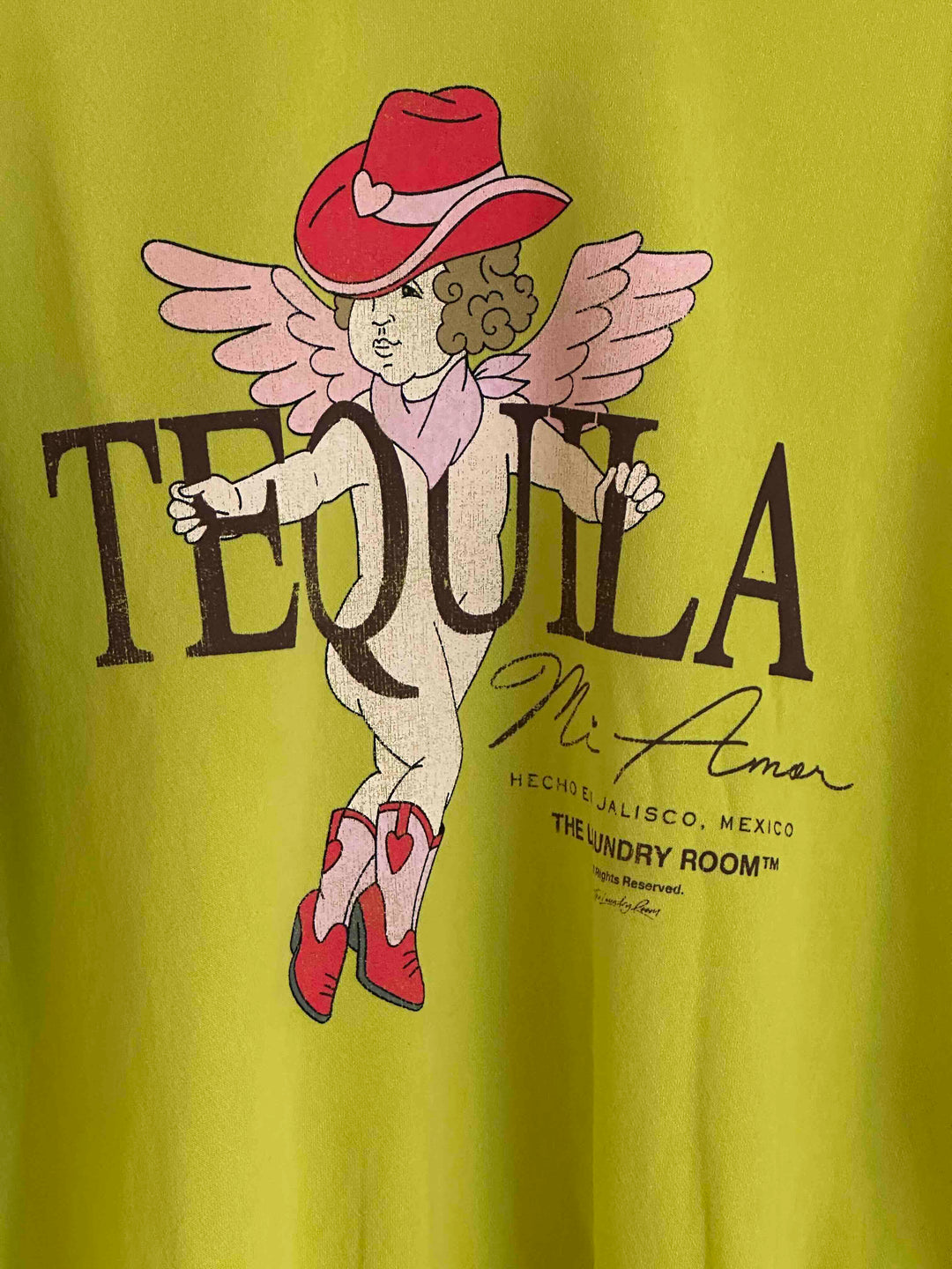 THE LAUNDRY ROOM Womens Tequila Mi Amor Jump Jumper - Vintage Neon Yello, WOMENS KNITS & SWEATERS, THE LAUNDRY ROOM, Elwood 101