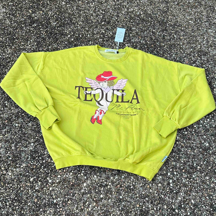 THE LAUNDRY ROOM Womens Tequila Mi Amor Jump Jumper - Vintage Neon Yello, WOMENS KNITS & SWEATERS, THE LAUNDRY ROOM, Elwood 101