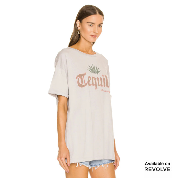THE LAUNDRY ROOM Womens Tequila Oversized Tee - Star Dust, WOMENS TEES & TANKS, THE LAUNDRY ROOM, Elwood 101