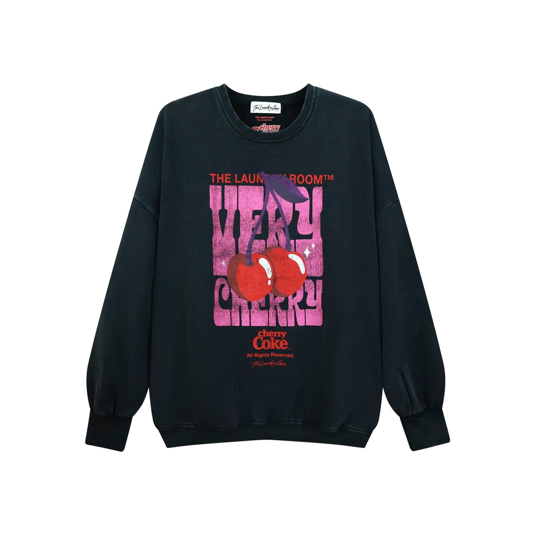 THE LAUNDRY ROOM Womens Very Cherry Coke Jump Jumper in Black Snow, WOMENS KNITS & SWEATERS, THE LAUNDRY ROOM, Elwood 101