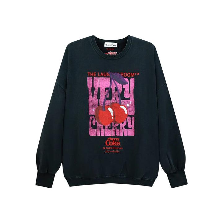 THE LAUNDRY ROOM Womens Very Cherry Coke Jump Jumper in Black Snow, WOMENS KNITS & SWEATERS, THE LAUNDRY ROOM, Elwood 101