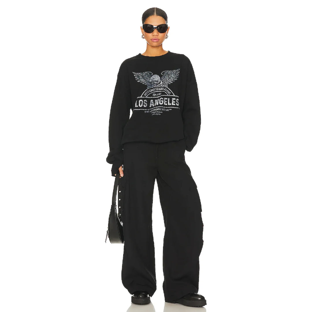 THE LAUNDRY ROOM Womens West Coast Riders Jump Jumper - Black, WOMENS KNITS & SWEATERS, THE LAUNDRY ROOM, Elwood 101