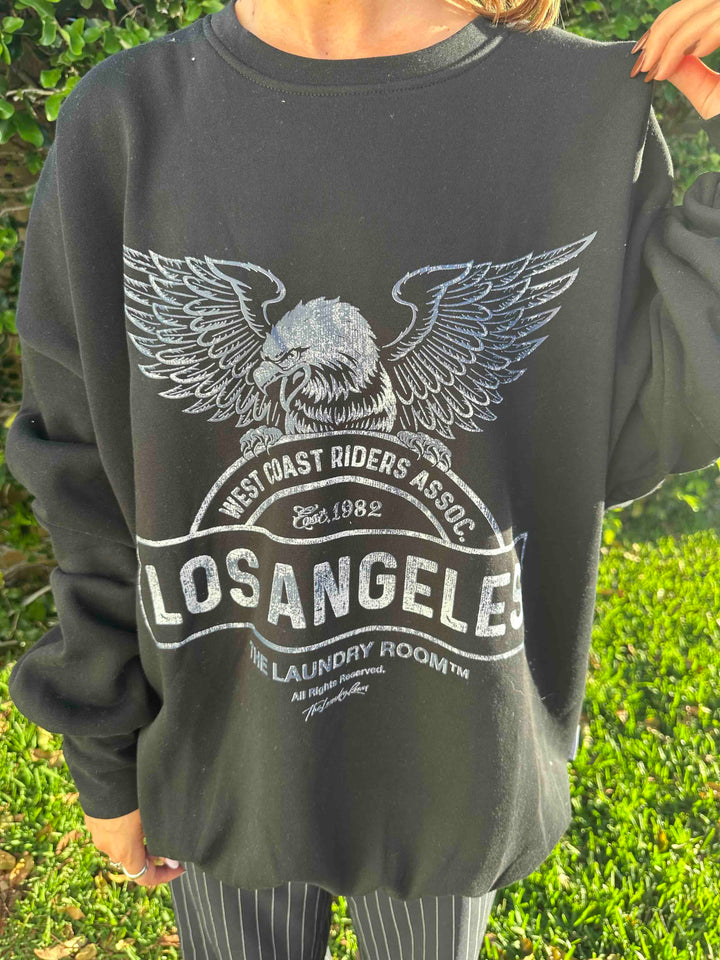 THE LAUNDRY ROOM Womens West Coast Riders Jump Jumper - Black, WOMENS KNITS & SWEATERS, THE LAUNDRY ROOM, Elwood 101