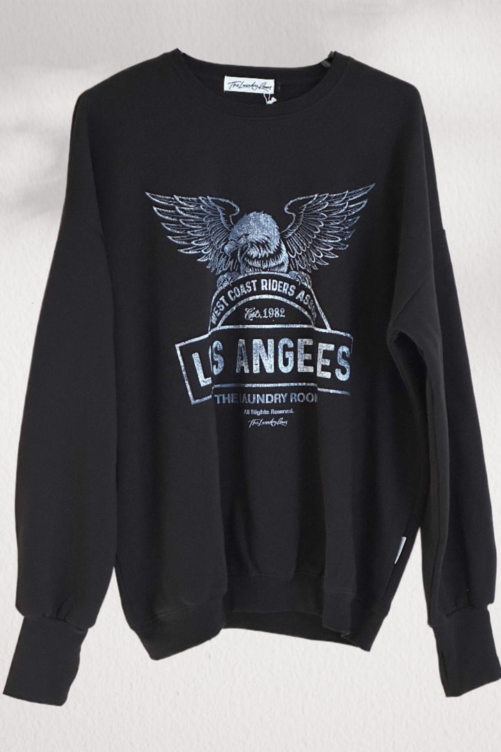 THE LAUNDRY ROOM Womens West Coast Riders Jump Jumper - Black, WOMENS KNITS & SWEATERS, THE LAUNDRY ROOM, Elwood 101