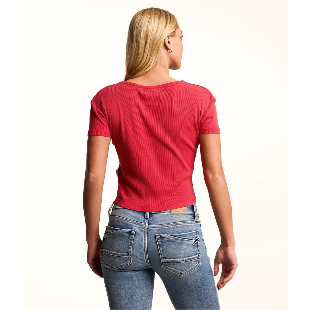 THE LAUNDRY ROOM Womens Coca Cola Country Baby Tee in Vintage Red, WOMENS TEES & TANKS, THE LAUNDRY ROOM, Elwood 101