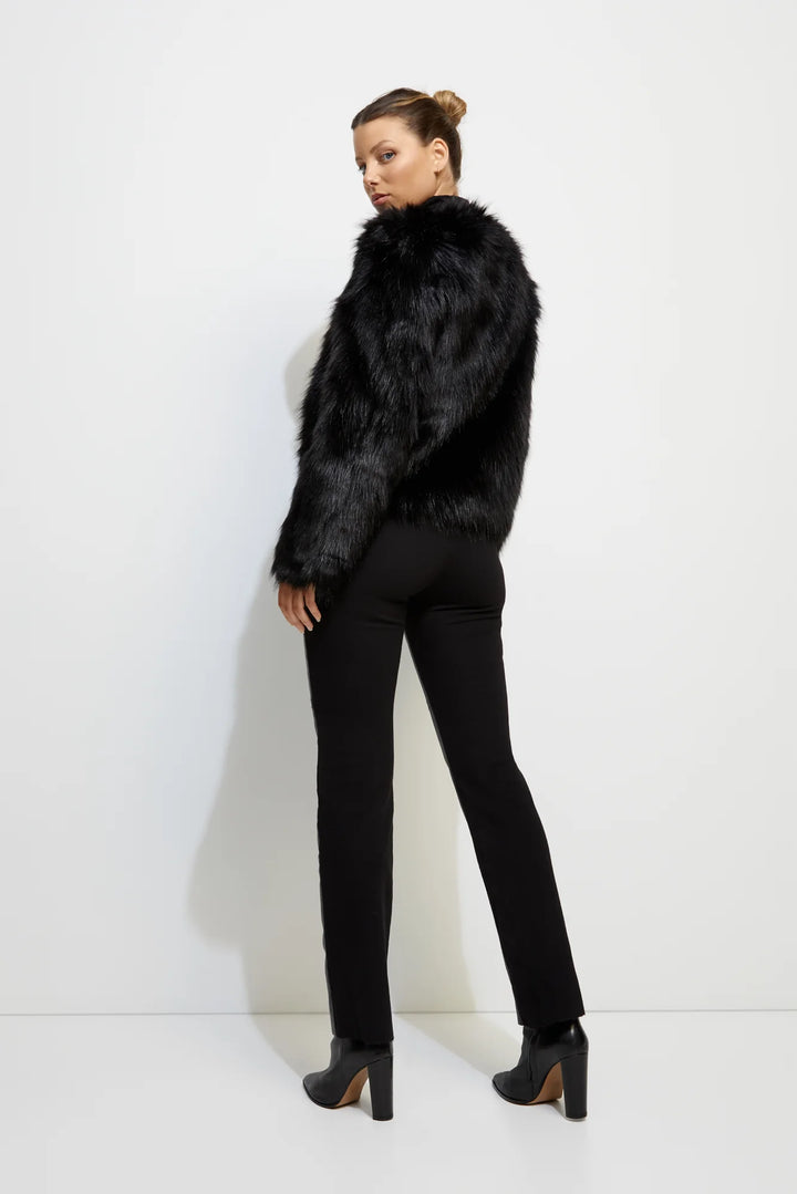 UNREAL FUR Womens Unreal Dream Faux Fur Jacket in Black