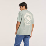 WRANGLER Mens Sun Yin Slacker Recycled Cotton Tee - Washed Jade, MENS TEE SHIRTS, WRANGLER, Elwood 101