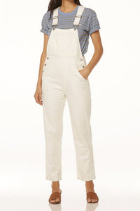 Wrangler WOMENS LITA WHITE LINEN OVERALLS SHELL, WOMENS JUMPSUITS & OVERALLS, Elwood 101, Elwood 101